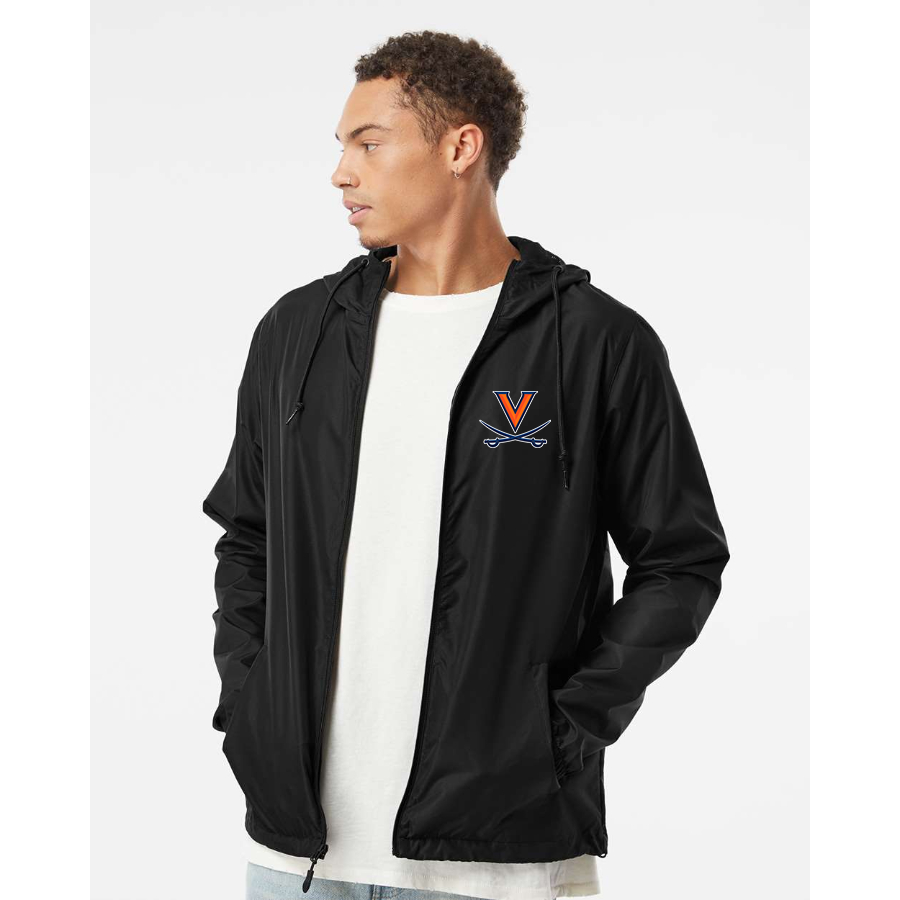 Men's   Virginia Cavaliers  Independent Trading Co Lightweight Windbreaker Full-Zip Jacket